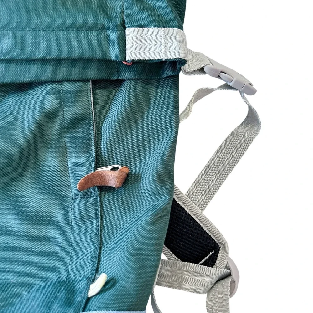 Poler Rolltop Backpack in‎ Dark Green Casual Hiking School Canvas Adjustable